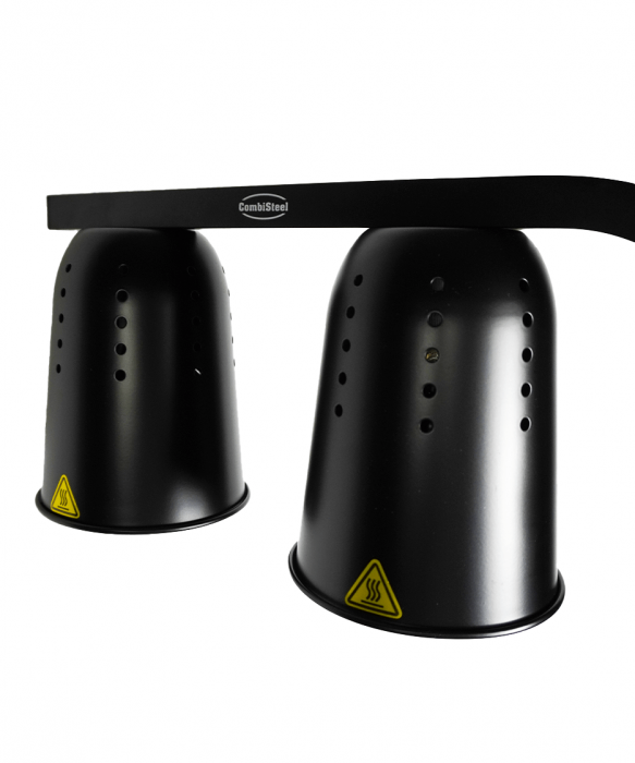 Wärmelampe Schwarz – Höhenverstellbare Speisewärmelampe