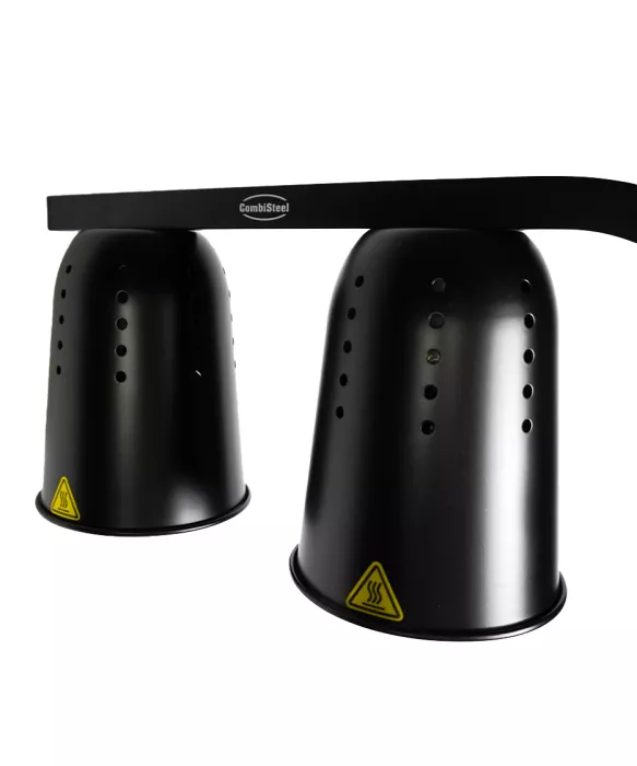 Wärmelampe Schwarz – Höhenverstellbare Speisewärmelampe