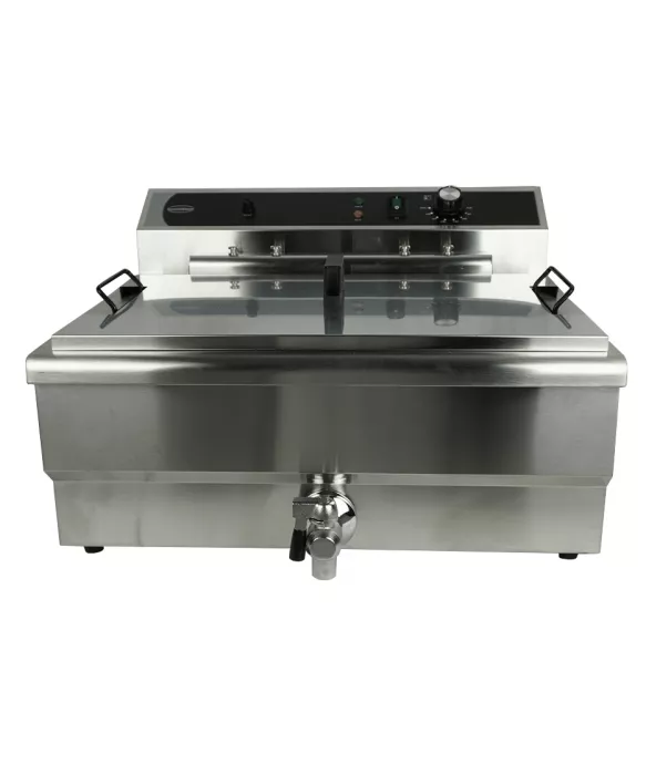 25 L Tischfritteuse – Leistungsstarke Profi-Fritteuse mit Ablassventil