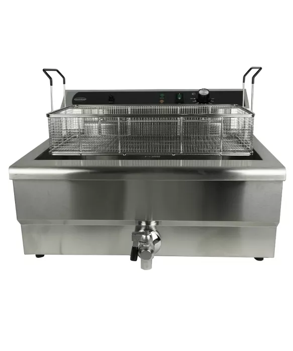 25 L Tischfritteuse – Leistungsstarke Profi-Fritteuse mit Ablassventil