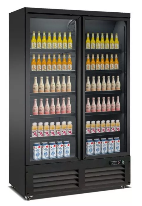 Tiefkühlschrank 888 l – 2 Glastüren – Umluft – LED