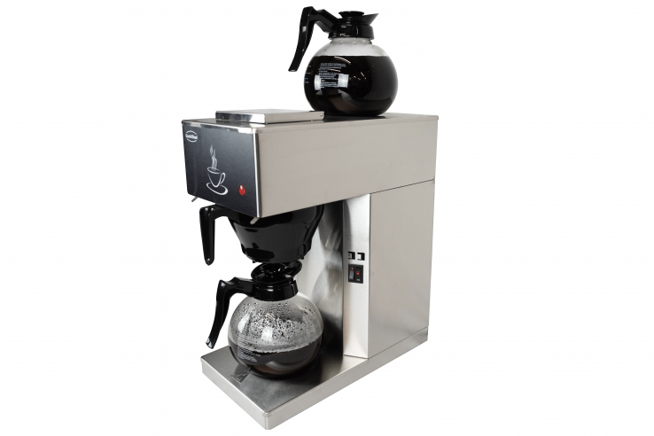 Kaffeemaschine mit 2 Glaskannen 1,8 L – 100 Tassen/Stunde