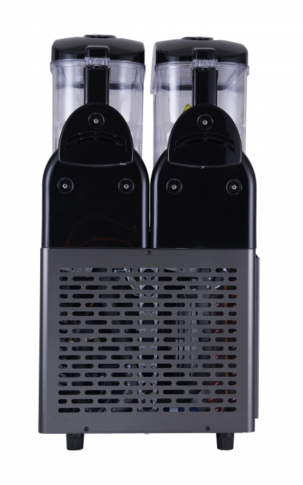 Slush-Maschine 2×12 l – Doppelbehälter – Tischgerät – Schwarz