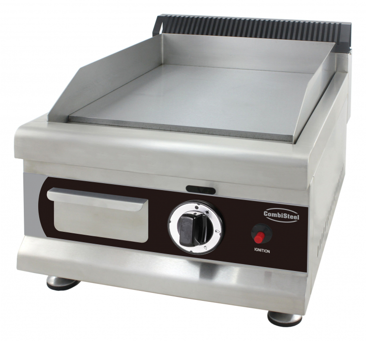 Gas Grillplatte 400, 3 kW, Edelstahl AISI 201, mit Umrüstsatz