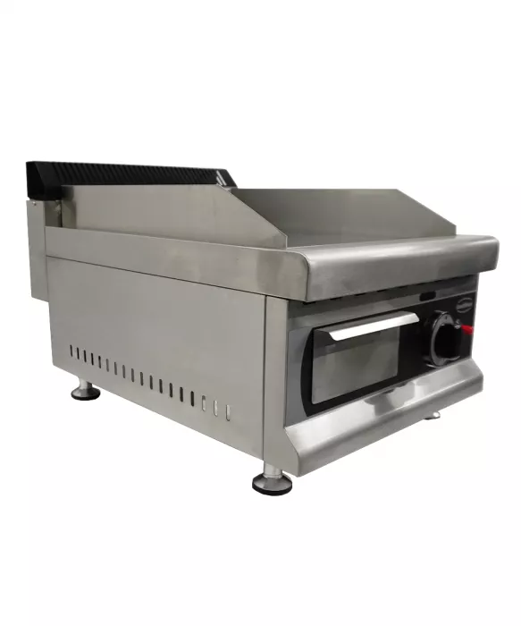 Gas Grillplatte Chrom 400, 3 kW, Edelstahl AISI 201, inkl. Umrüstsatz