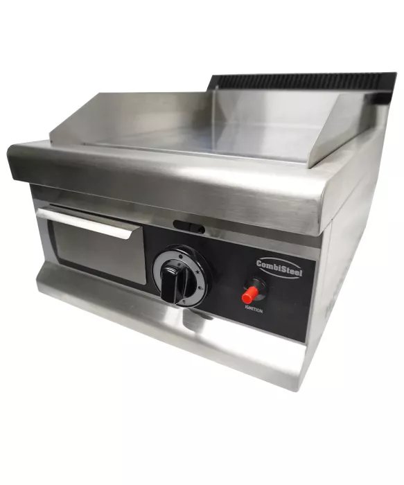 Gas Grillplatte Chrom 400, 3 kW, Edelstahl AISI 201, inkl. Umrüstsatz