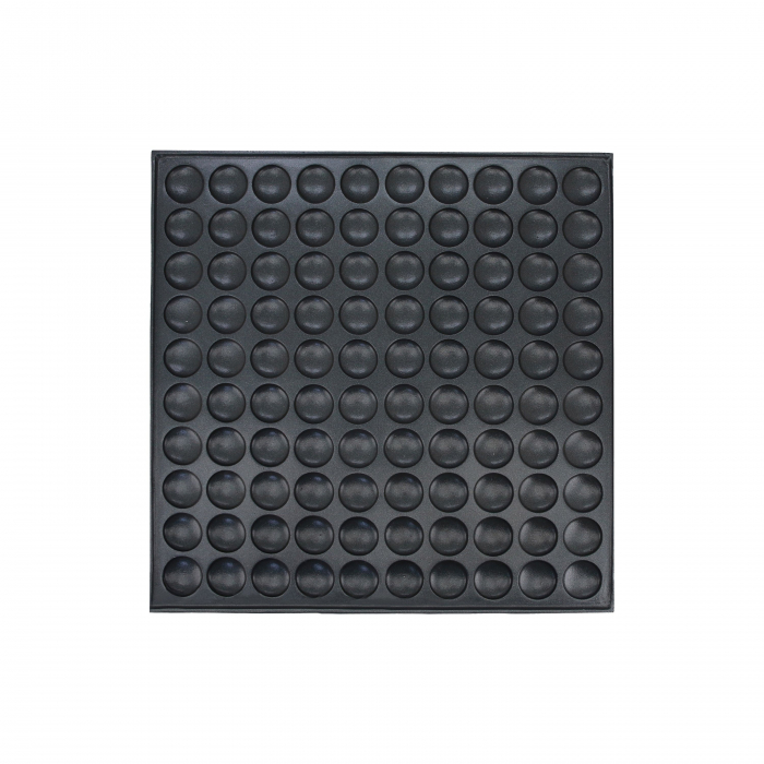 Waffeleisen – 100 Stück Ø4 cm – 2,4 kW – Edelstahl