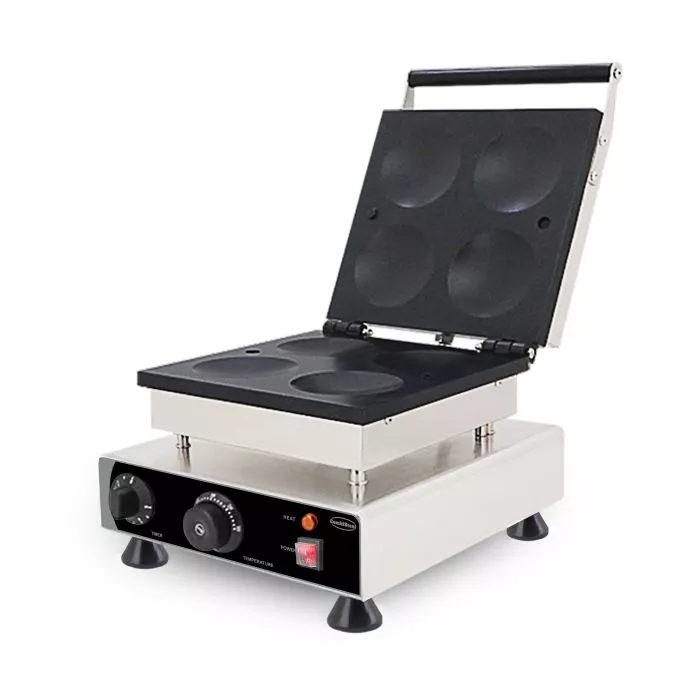 Pfannkuchenmaker 4× Ø10 cm – Elektrisch – 230 V – Edelstahl