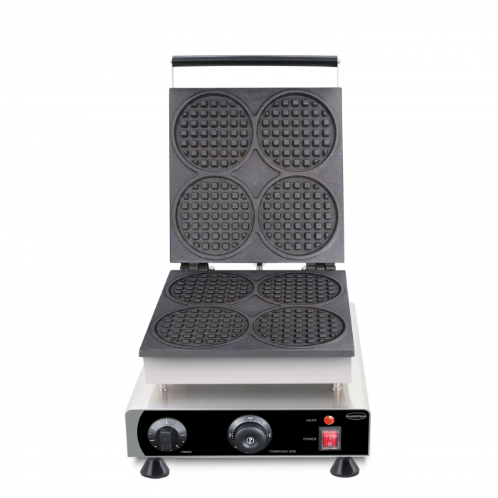 Waffeleisen 4 Stück runde Waffeln