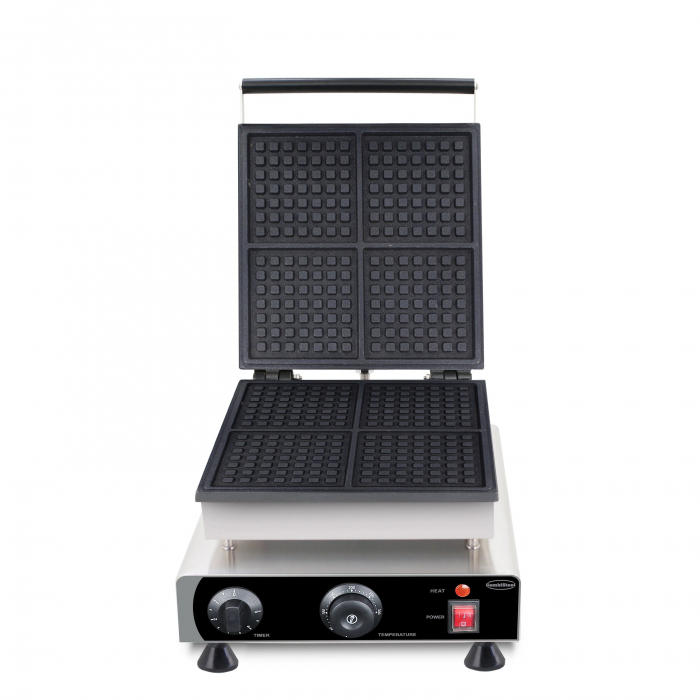 Waffeleisen 4 Stück quadratische Waffeln