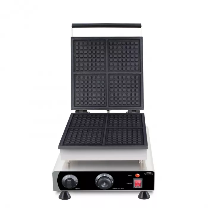 Waffeleisen 4 Stück quadratische Waffeln