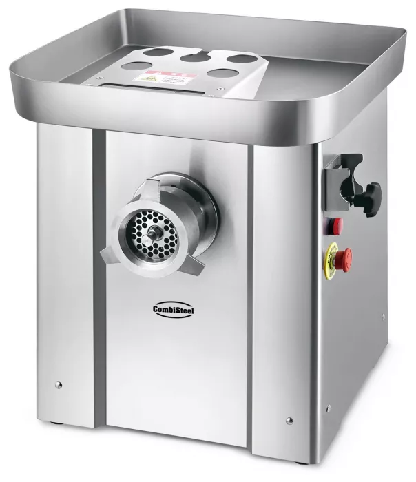 Fleischwolf, 500 kg/h, Edelstahl, 1,5 kW, 400 V, inkl. 4 Schneidscheiben