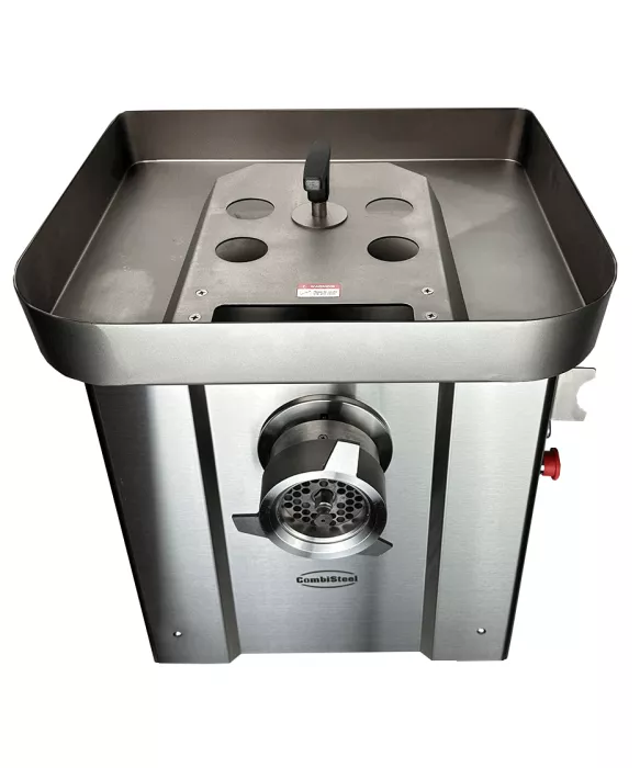 Fleischwolf, 500 kg/h, Edelstahl, 1,5 kW, 400 V, inkl. 4 Schneidscheiben