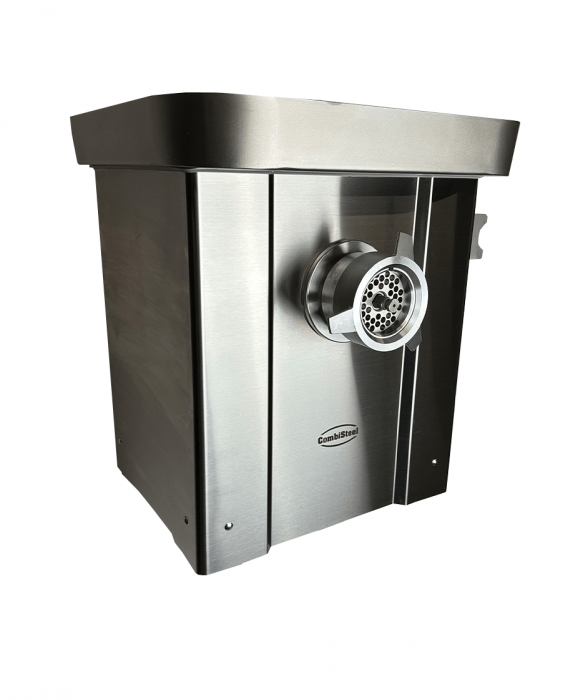 Fleischwolf, 500 kg/h, Edelstahl, 1,5 kW, 400 V, inkl. 4 Schneidscheiben