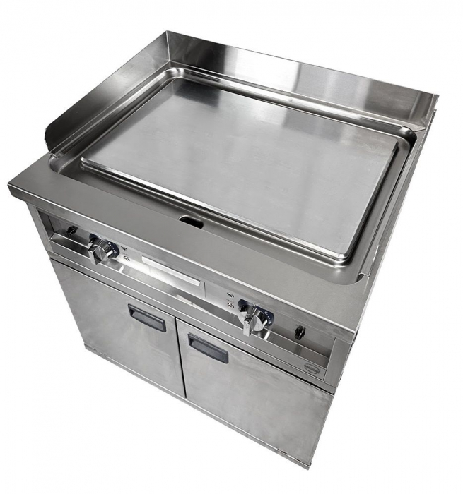 Chrom-Grillplatte, 800×700 mm, 8,1 kW