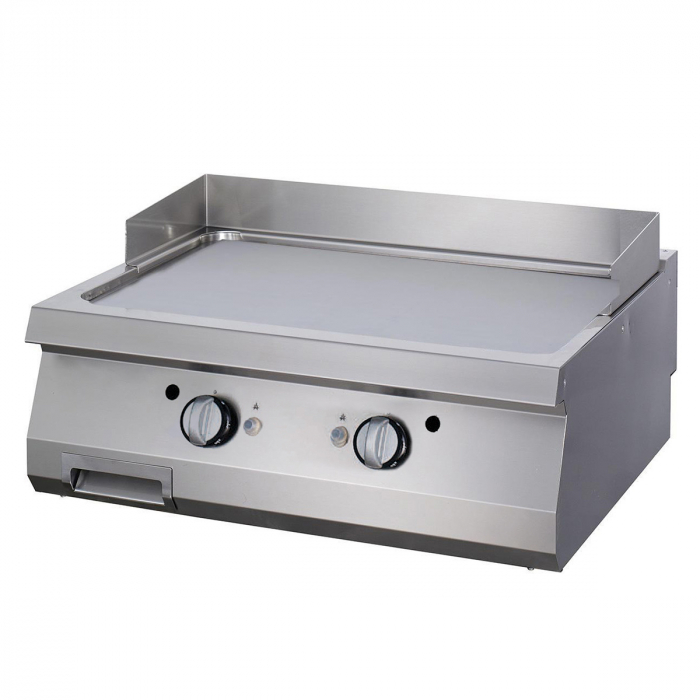 Hochwertige Grillplatte glatt Doppelgerät 90cm tief Gas - Gastrohot