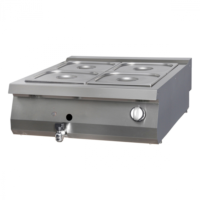 Premium Bain Marie Doppelgerät 90cm tief Gas - Gastrohot