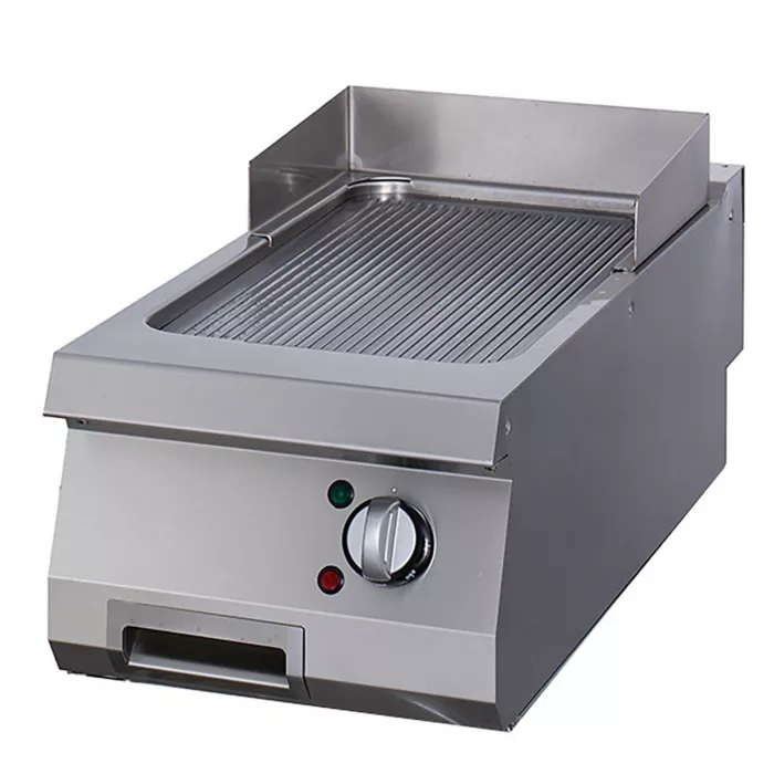 Premium Grillplatte - Gerilltes Chrom - Einzelstück - 90cm tief - Elektrisch