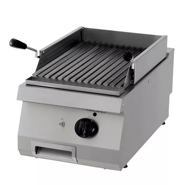 Premium Lavastein Grill Einzelgerät 90 cm tief Gas - Gastrohot