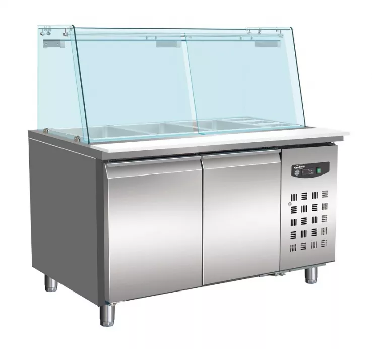 Bäckerei Kühltisch Mit Glas 2 Türen4X 1/1 Gn