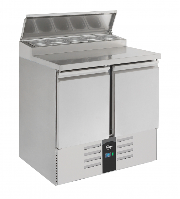 Saladette 2 Türen 5X1/6Gn Behälter