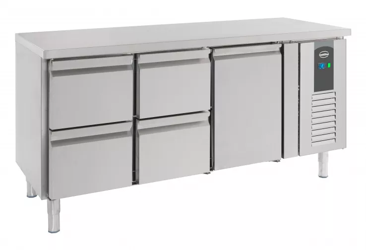 700 Kühltisch 1 Tür Und 4 Schubladen