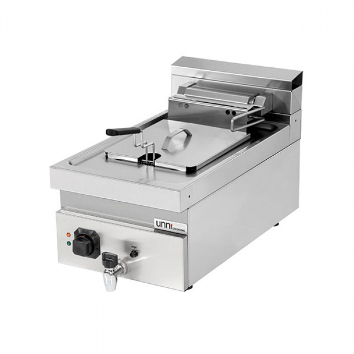 Fritteuse 700 Elektrische Fritteuse 1x12L 9kW Doppelwand-Isolierung