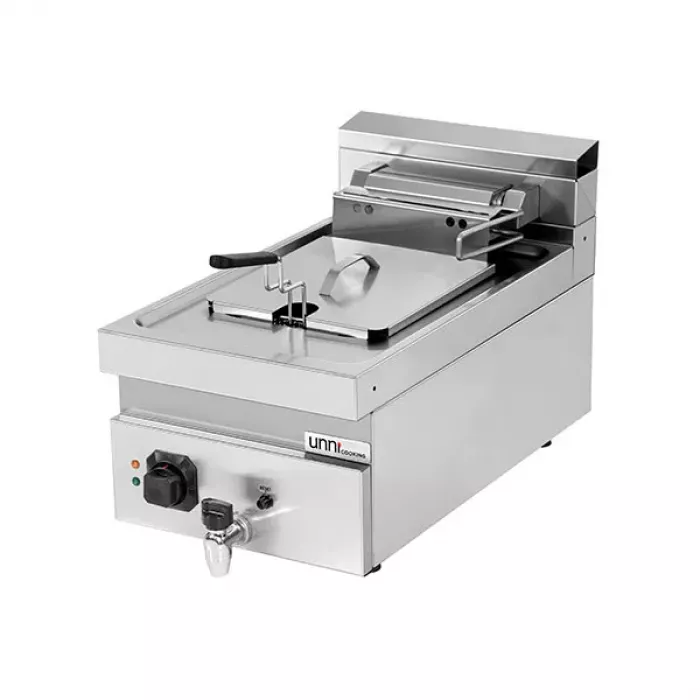 Fritteuse 700 Elektrische Fritteuse 1x12L 9kW Doppelwand-Isolierung
