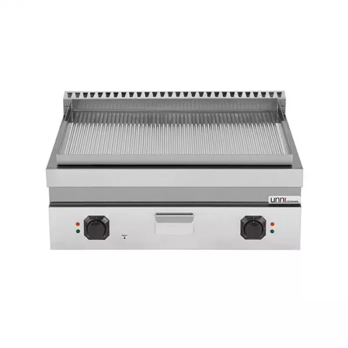 Elektro-Grillplatte Serie 700 gerillt 2 Heizzonen 9kW