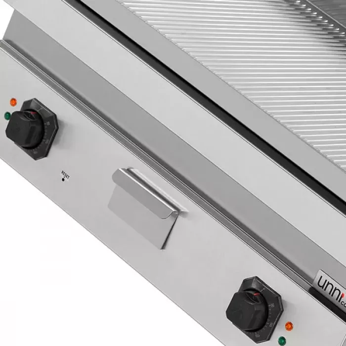 Elektro-Grillplatte Serie 700 gerillt 2 Heizzonen 9kW