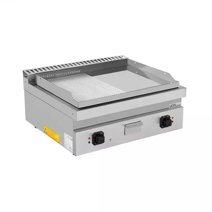 Elektro-Grillplatte E70GP20B+GS – 2 Zonen, glatt & gerillt, 9 kW