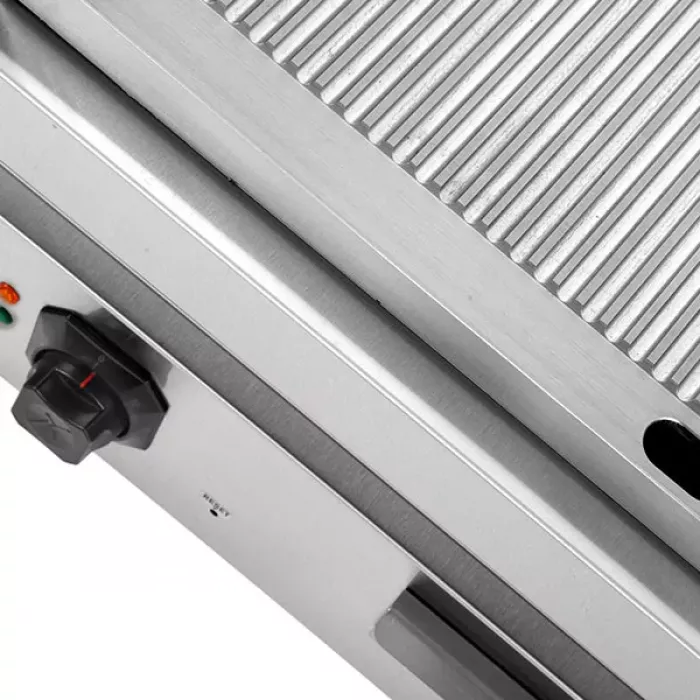Elektro-Grillplatte Serie 700 gerillt 2 Heizzonen 9kW