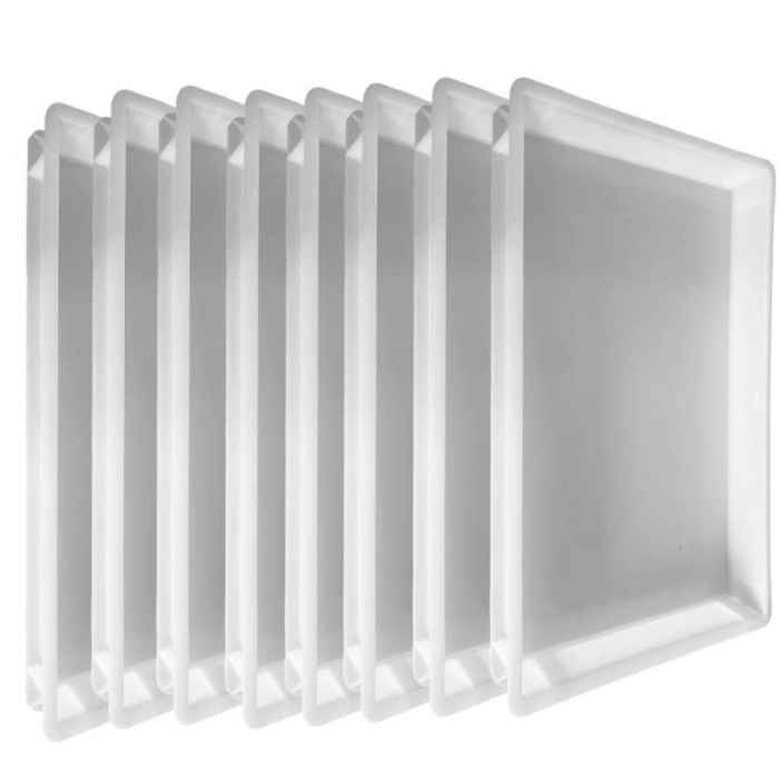 Teigbehälter 8 Stück B400 x T600 x H70 mm - Aufbewahrung für Teigwaren in Gastronomiequalität