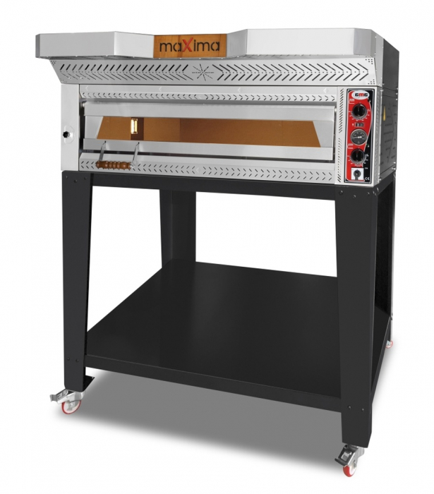 GMG Pizzaofen 6x Ø 35 cm | 8 kW 400V | Stapelbar vollständig aus Schamottstein ( OHNE UNTERGESTELL und HAUBE)