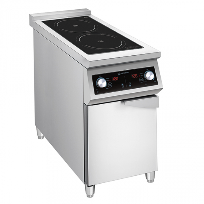 Induktionskochfeld mit 2 Kochzonen je 5.0 kW - Gastrohot