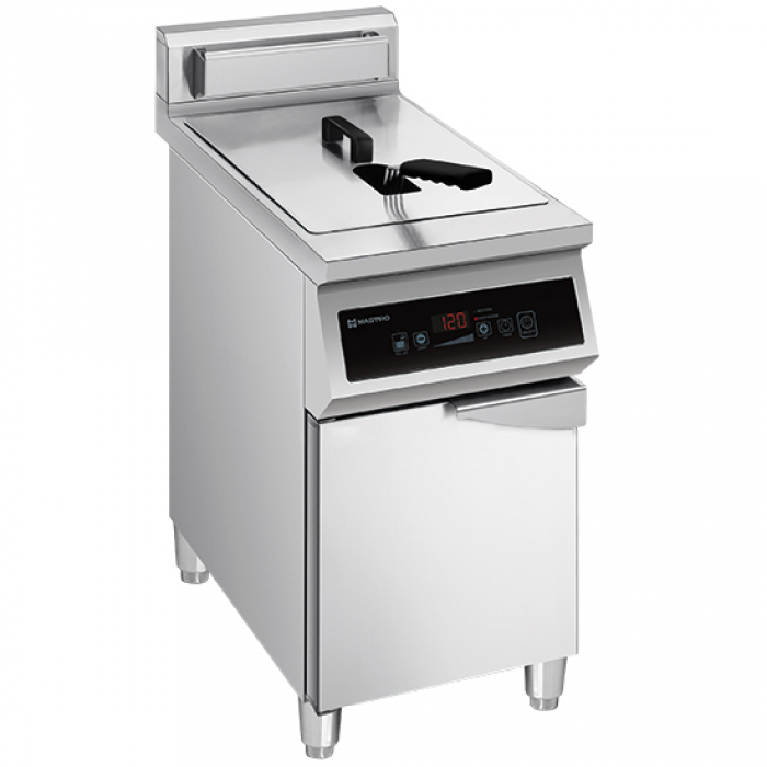 Induktions Fritteuse 30 Liter auf Unterbau mit Tür - Gastrohot