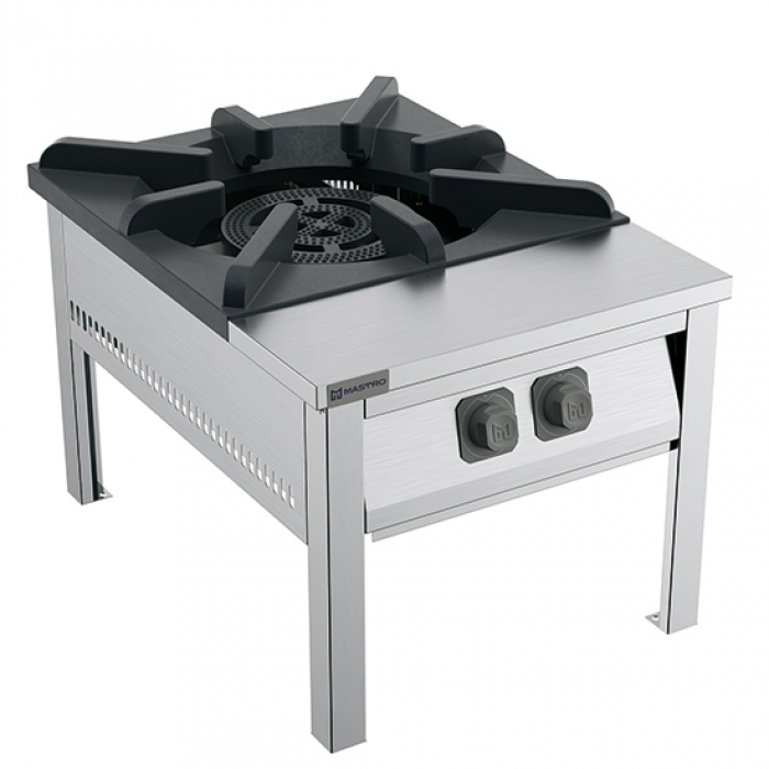 Gas Hockerkocher 1 Brenner 24 kW GPL - Hochwertiger Gastro Hockerkocher mit leistungsstarkem Brenner