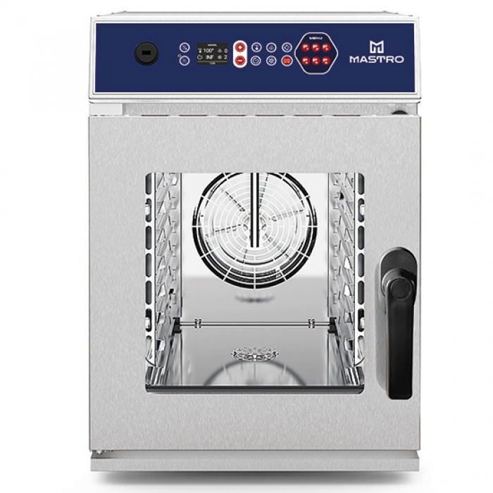 Elektro Kombidämpfer mit Direkteinspritzung und automatischer Reinigung 6x GN 2/3 - professioneller Dampfgarer für die Gastronomie
