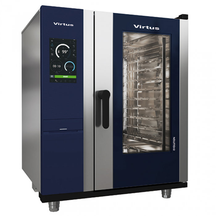 Elektro Kombidämpfer mit Boiler und automatischem Reinigungssystem - 10x GN 1/1 - Gastrohot