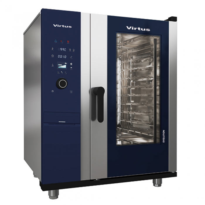 Elektro Konvektionsofen mit Direkteinspritzung und automatischem Reinigungssystem - 10x GN 1/1