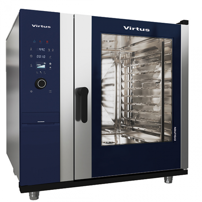 Elektro Konvektionsofen mit Direkteinspritzung und automatischem Reinigungssystem - 10x GN 2/1