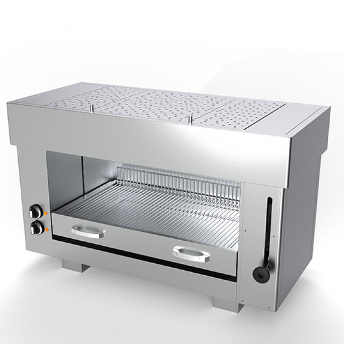 Elektro Salamander mit 2 Heizelementen 6.4 kW - Professioneller Salamander für die Gastronomie