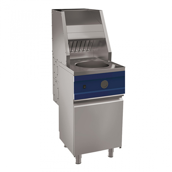 Gas Fritteuse 1x 13 Liter auf Unterbau mit Tür - Professionelle Gastronomie Fritteuse