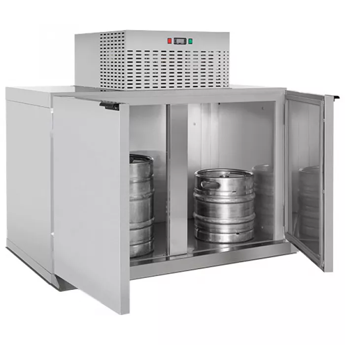 Fässerkühlbox 8x 50 Liter aus Edelstahl