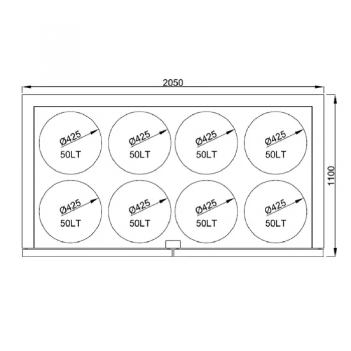 Fässerkühlbox 8x 50 Liter aus Edelstahl | mit Kühlaggregat