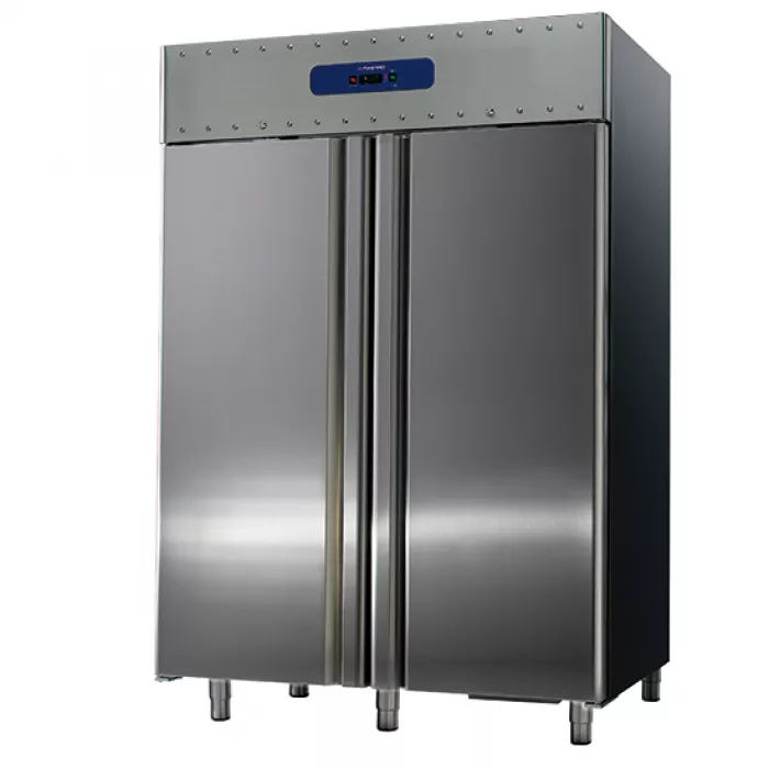 Mastro Edelstahl Kühlschrank 1400 Liter mit 2 Türen GN 2/1 | 85 mm Isolierung | -2°/+8°C