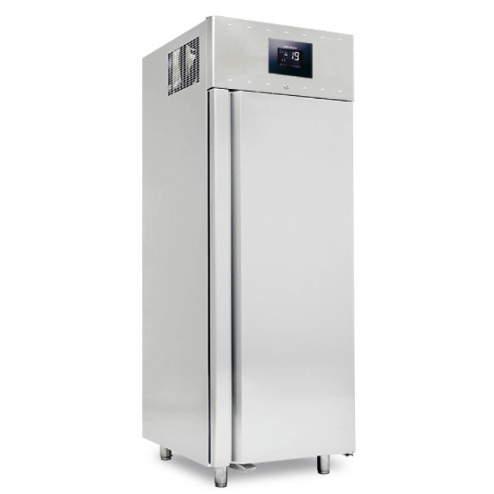 Tiefkühlschrank 700 Liter aus Edelstahl GN 2/1 - 10/22 °C - 85 mm Isolierung - WiFi - Gastrohot