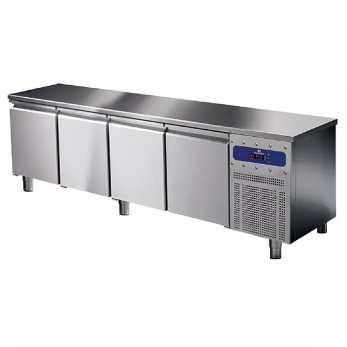 Kühltisch 600 mm 4 Türen 430x325 mm 2-8°C - Gastrohot