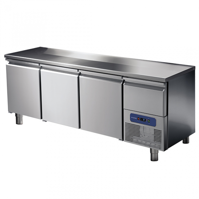 Kühltisch 3 Türen GN 1/1 mit gekühlter Schublade 2-8°C - Gastrohot