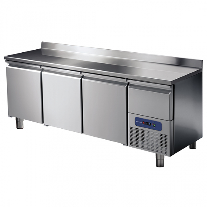 Kühltisch 3 Türen GN 1/1 mit Aufkantung und gekühlter Schublade 2-8°C - Gastrohot